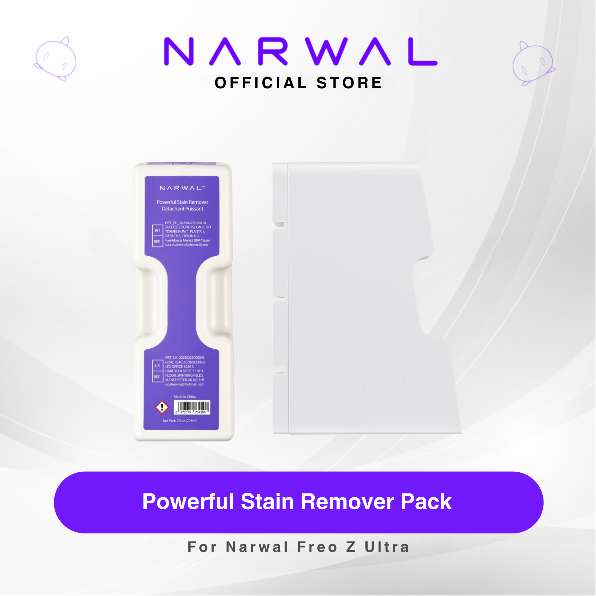 Narwal Freo Z Ultra Powerful Stain Remover Pack (with Solution Module)