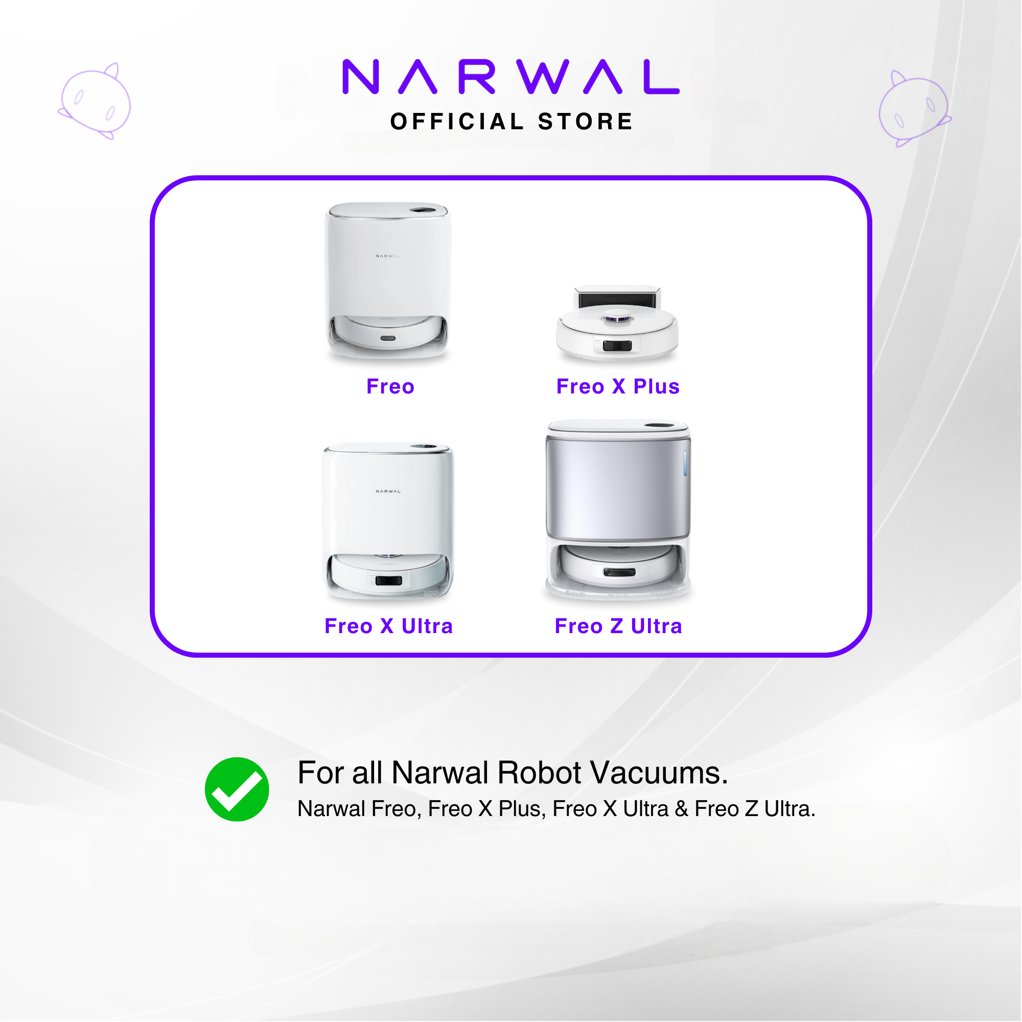 Narwal Freo/Freo X Ultra/Freo X Plus/Freo Z Ultra Side Brush (1 pair)