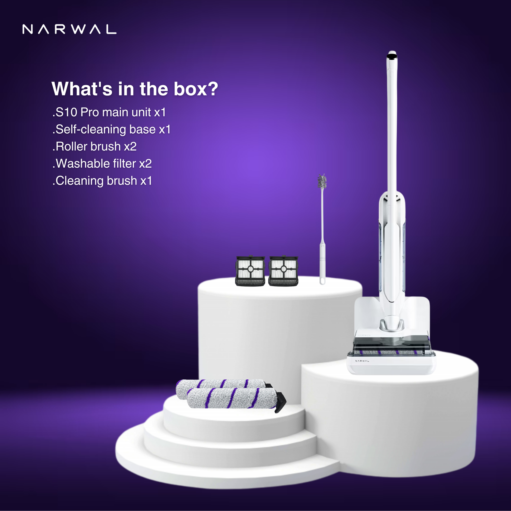 Narwal S10 Pro Handheld Wet & Dry Vacuum & Mop Floor Washer