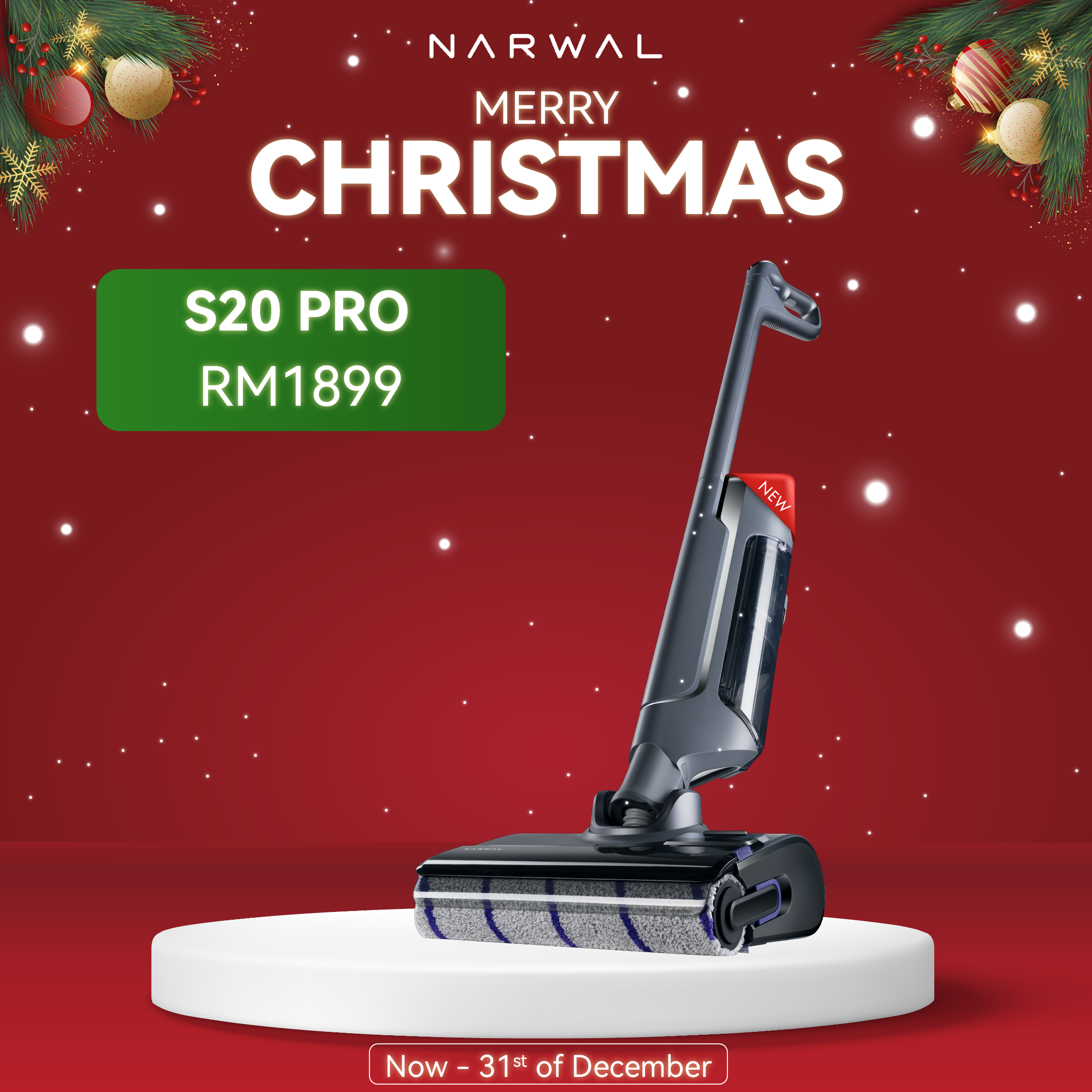 Narwal S20 Pro Handheld Vacuum Mop [Pre-Order, ETA: 2 Feb]